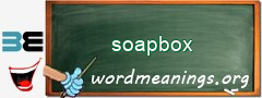 WordMeaning blackboard for soapbox